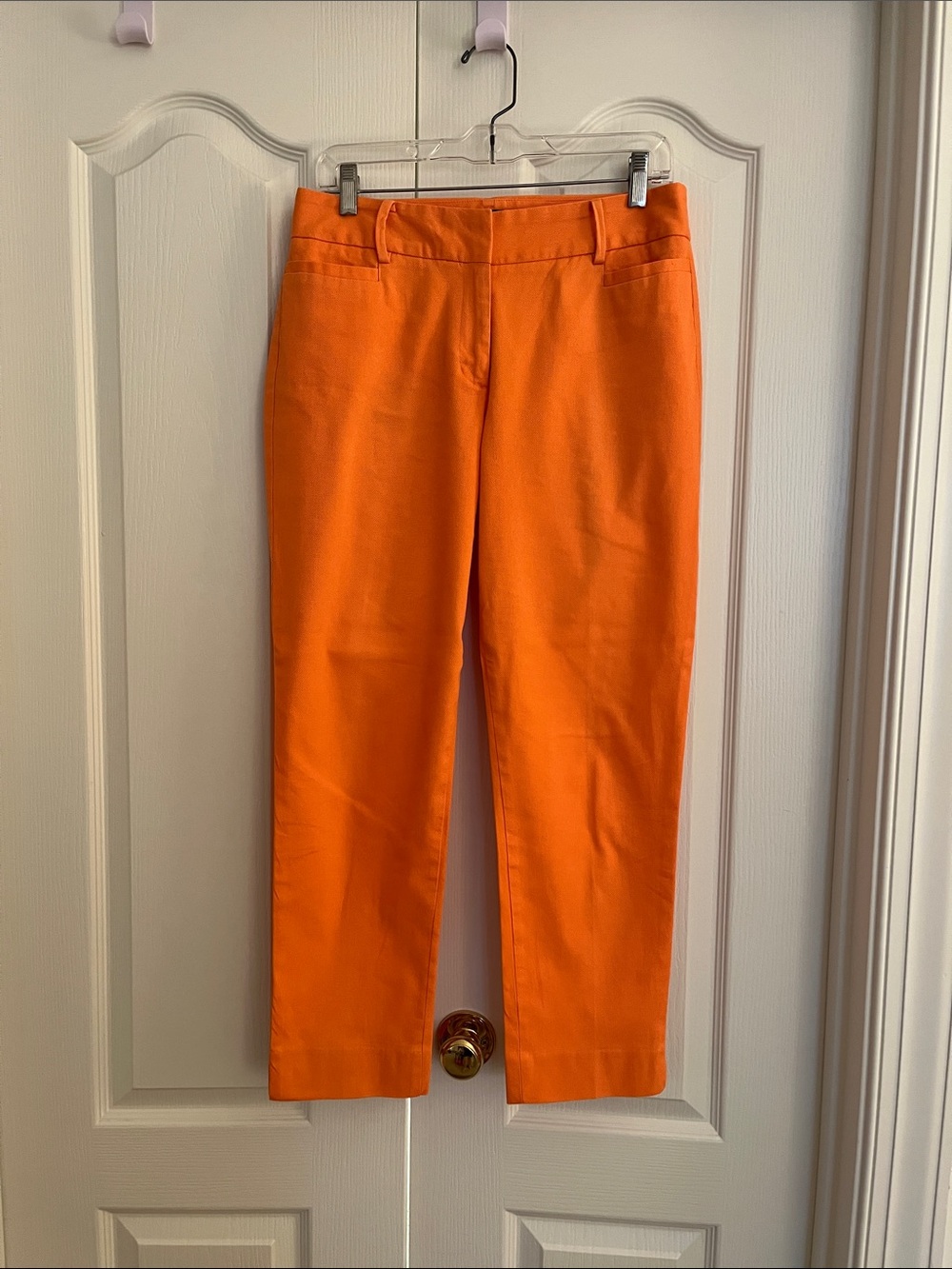 Talbots Bright Orange Cropped Pants